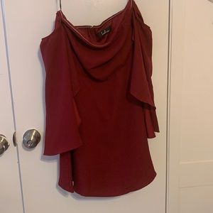 Off the shoulder mini dress